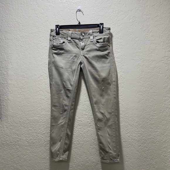 Rock Revival Denim - Rock Revival Women's Tan Straight Leg Jeans